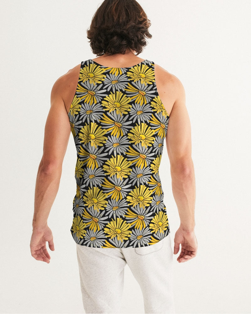 Yellow Pop Floral Men's Tank