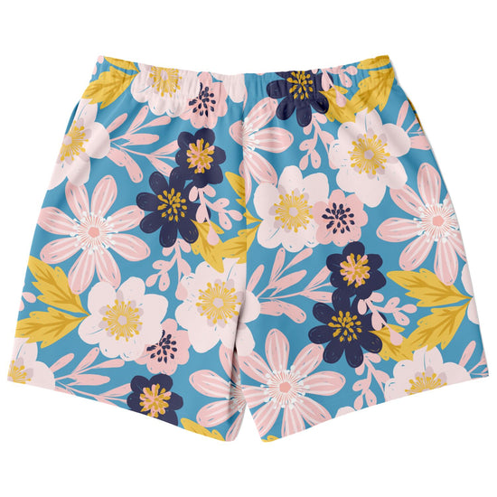 Blue Frisky Floral Fleece Shorts