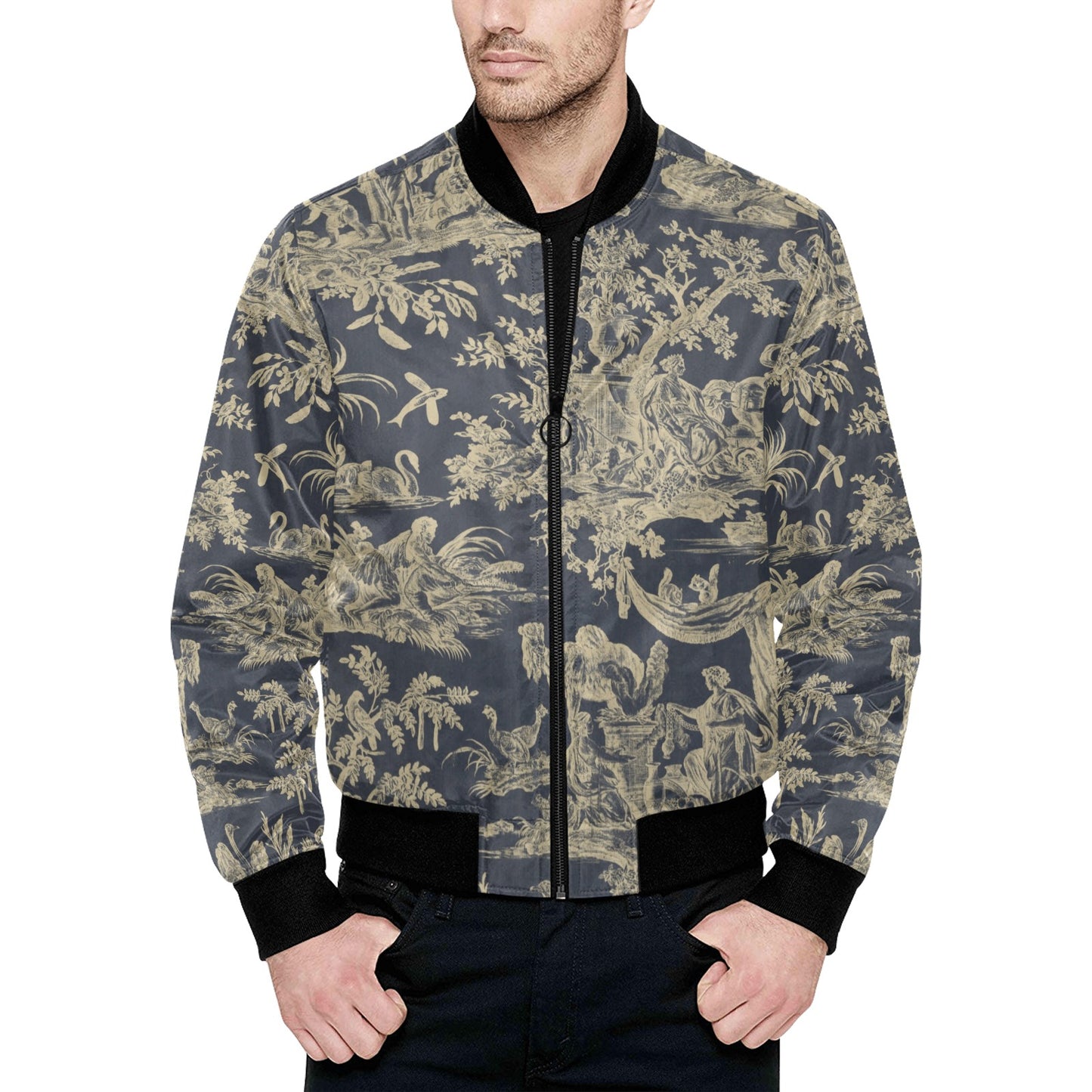 Life Is Beautiful Quilted Bomber Jacket