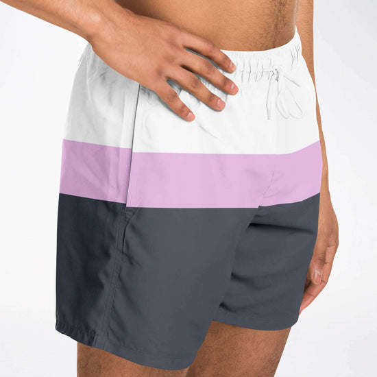 Charcoal Pink Swim Shorts