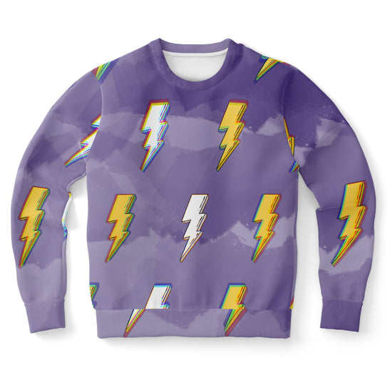 Lightning Bolt Unisex Fleece Sweatshirt