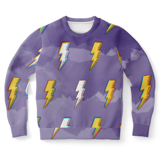Load image into Gallery viewer, Lightning Bolt Unisex Fleece Sweatshirt
