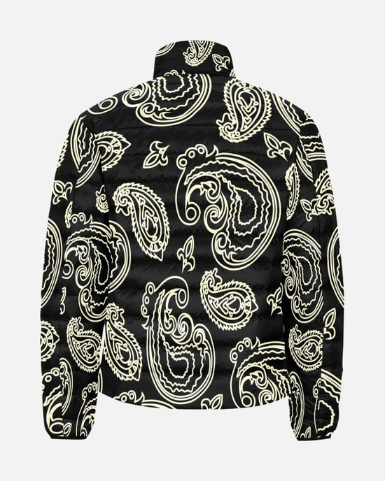 Black & Bone Paisley Mens Lightweight Puffer Jacket