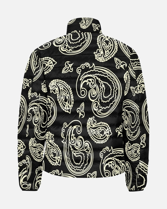 Load image into Gallery viewer, Black &amp;amp; Bone Paisley Mens Lightweight Puffer Jacket
