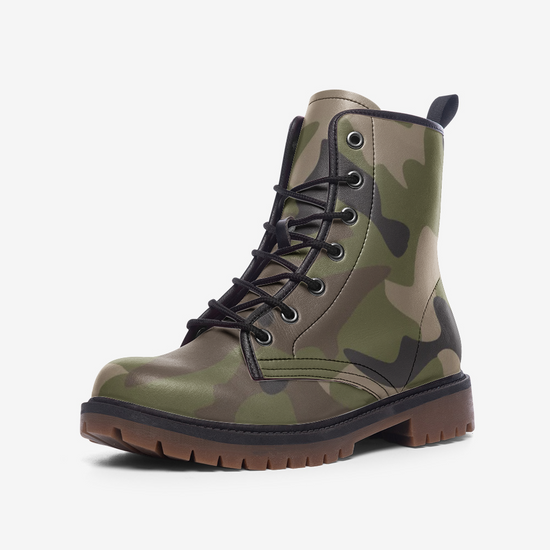 Woodland Camo Lace Up Boots