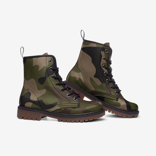 Woodland Camo Lace Up Boots