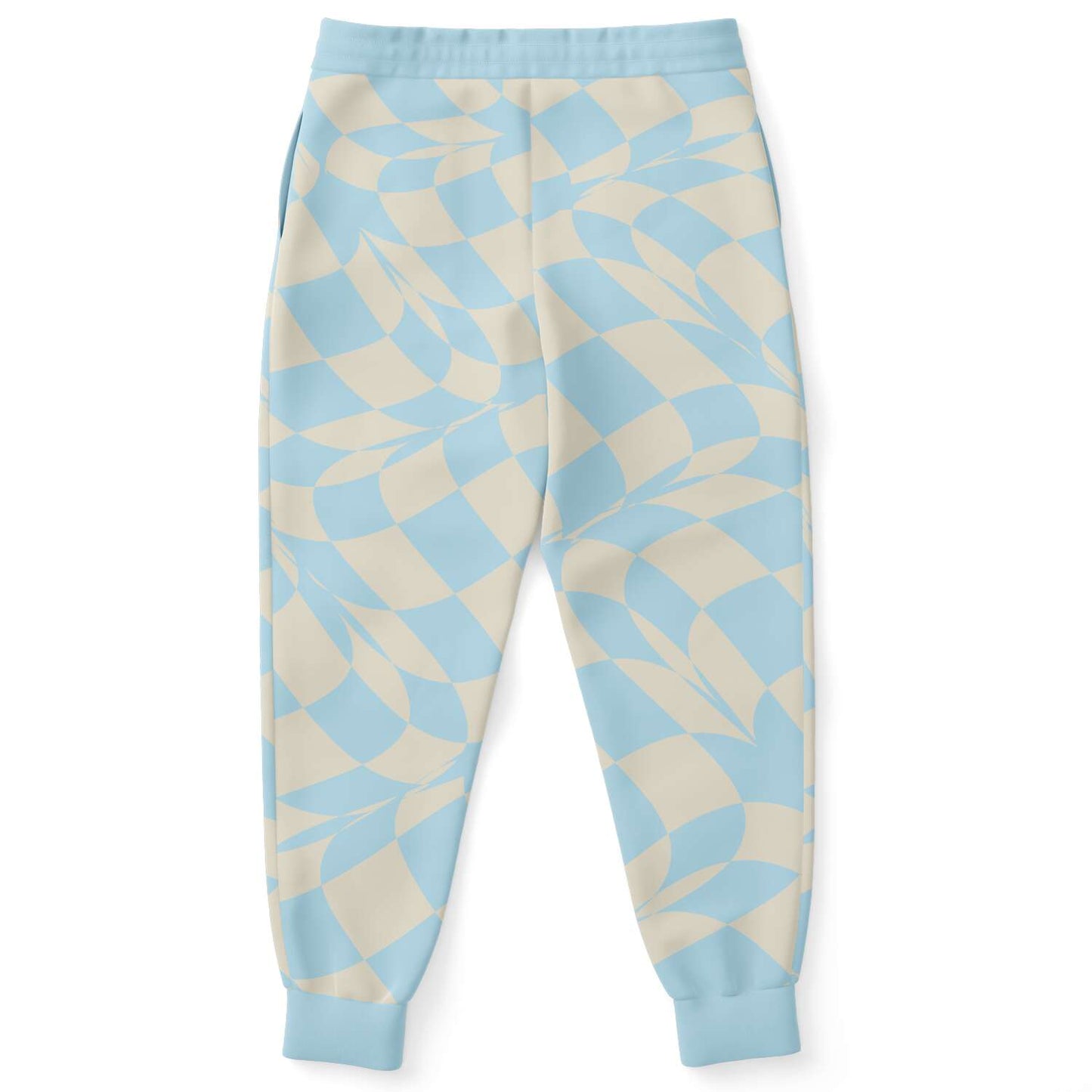 Blue & Vanilla Ripple Check Unisex Joggers