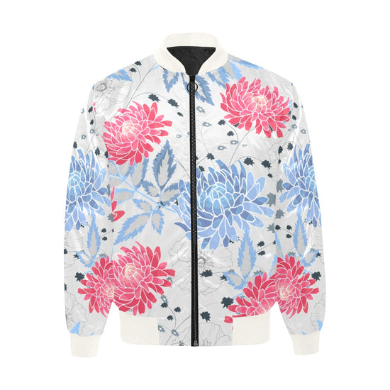 Sublime Floral Unisex Quilted Bomber Jacket