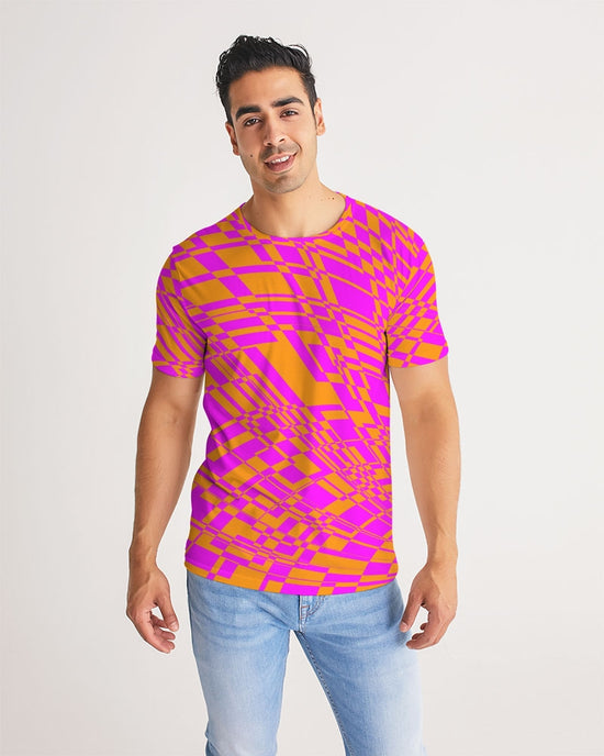 Fuchsia & Orange Warp Men's Tee