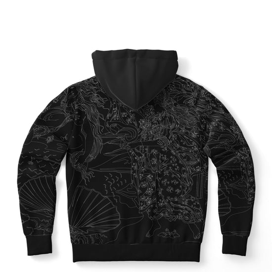 Birth of Venus Black Unisex Hoodie