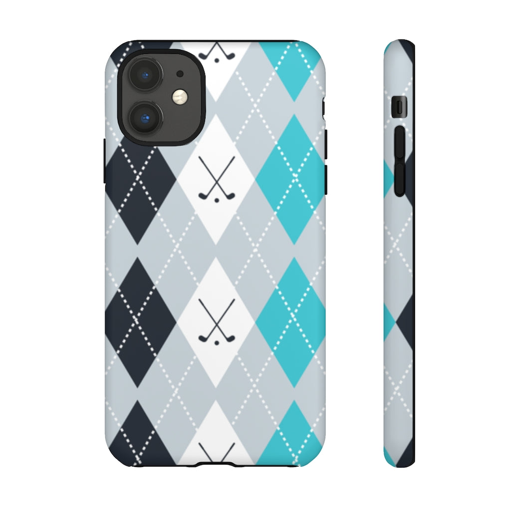 Vintage Golf Pattern Tough Phone Case