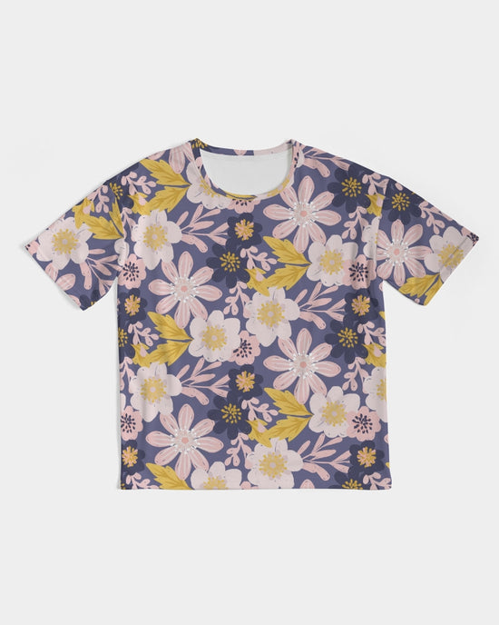 Purple Frisky Floral Men's Premium Heavyweight Tee