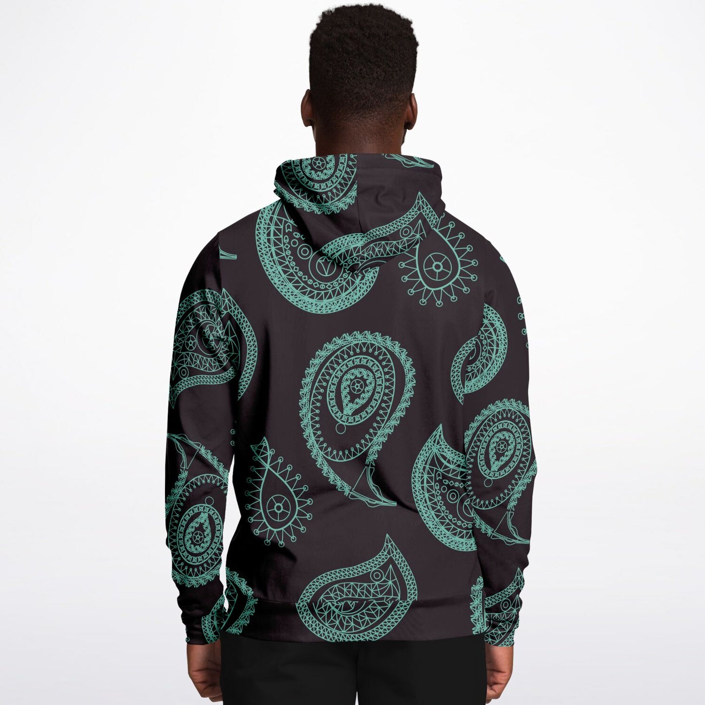 Mint Paisley Unisex Hoodie