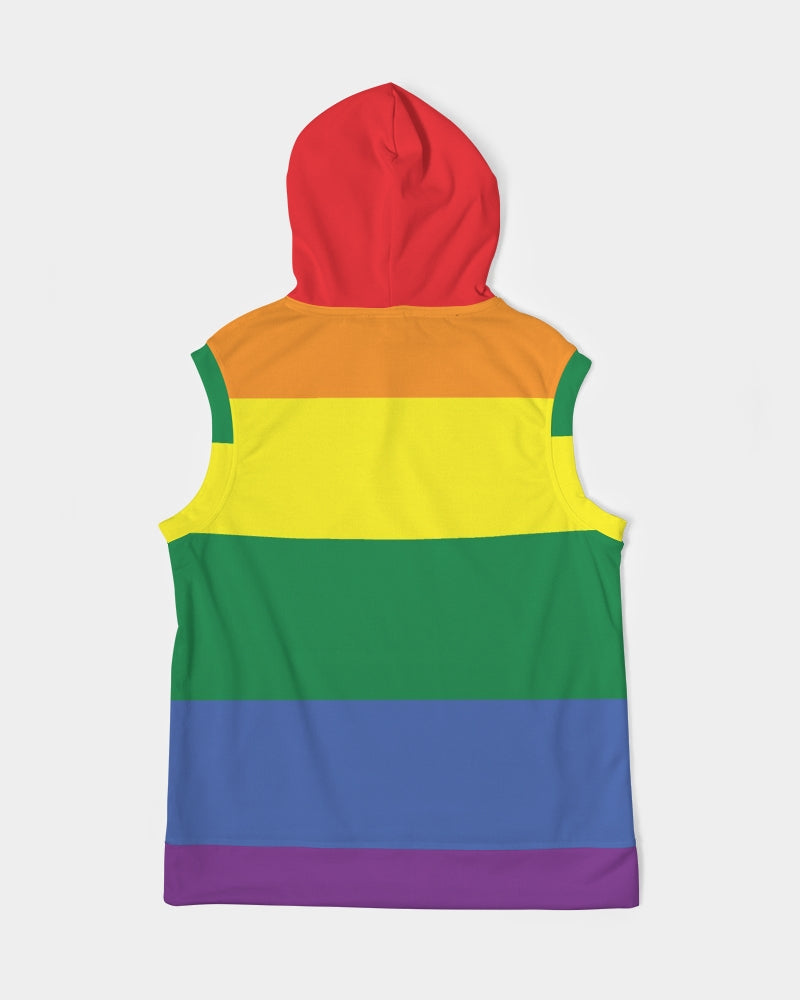 Rainbow Pride Premium Heavyweight Sleeveless Hoodie