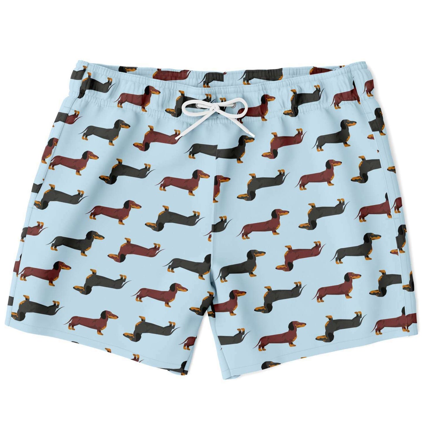 Load image into Gallery viewer, Dachshund Lovers Swim Shorts in Blue
