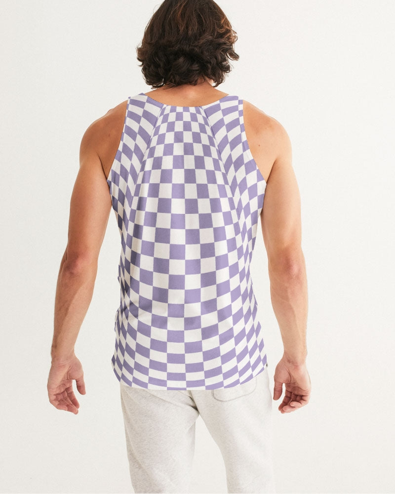 Purple Check Men's Tank