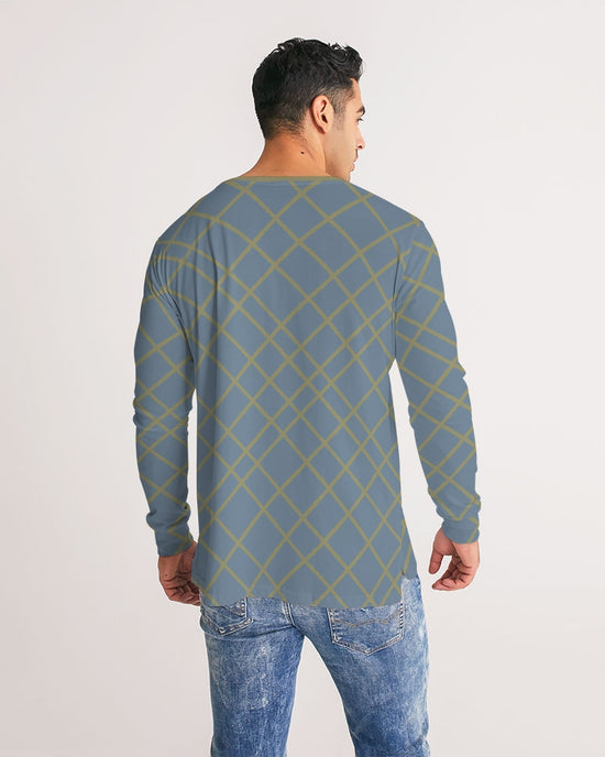 Skating Rink Blue Men's Long Sleeve Tee