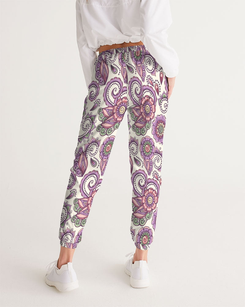 Purple Cream Paisley Lightweight Women's Track Pants
