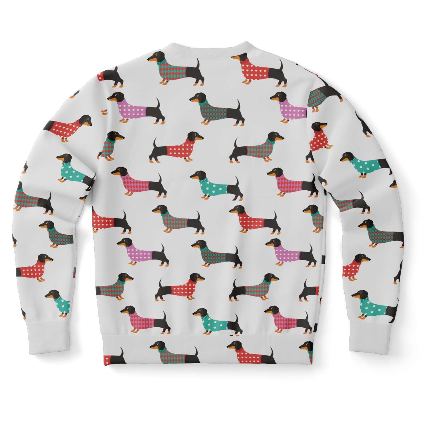 Dachshund Winter Unisex Fleece Sweatshirt