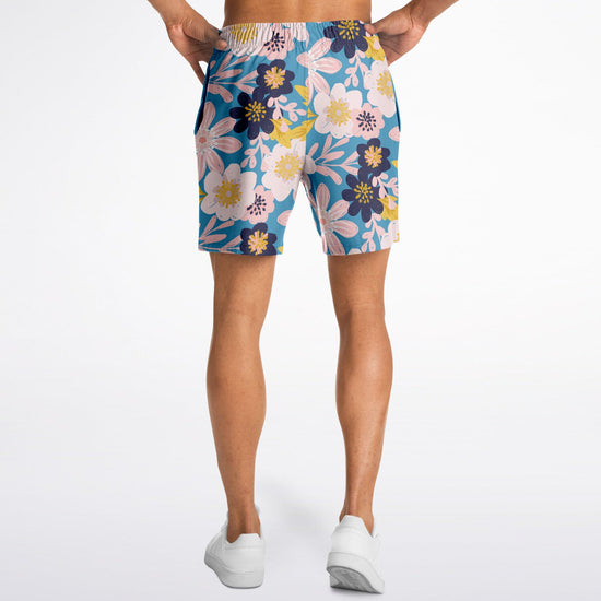 Blue Frisky Floral Fleece Shorts