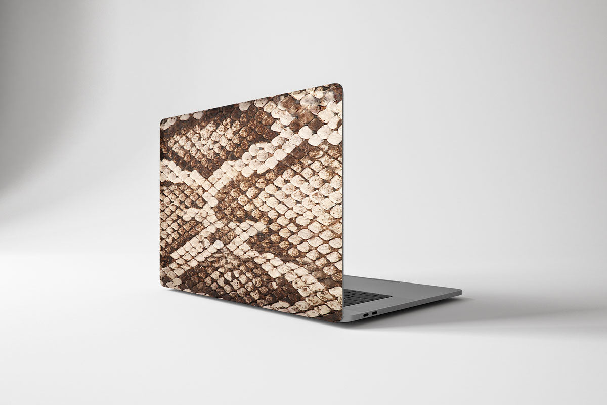 Macbook Hard Shell Case - Brown Snake Skin