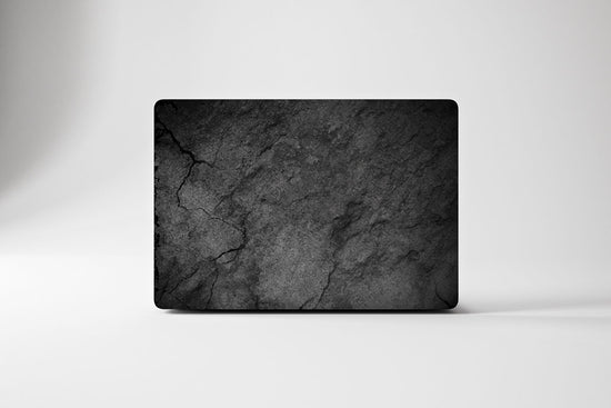 Macbook Hard Shell Case - Black Cracked Concrete