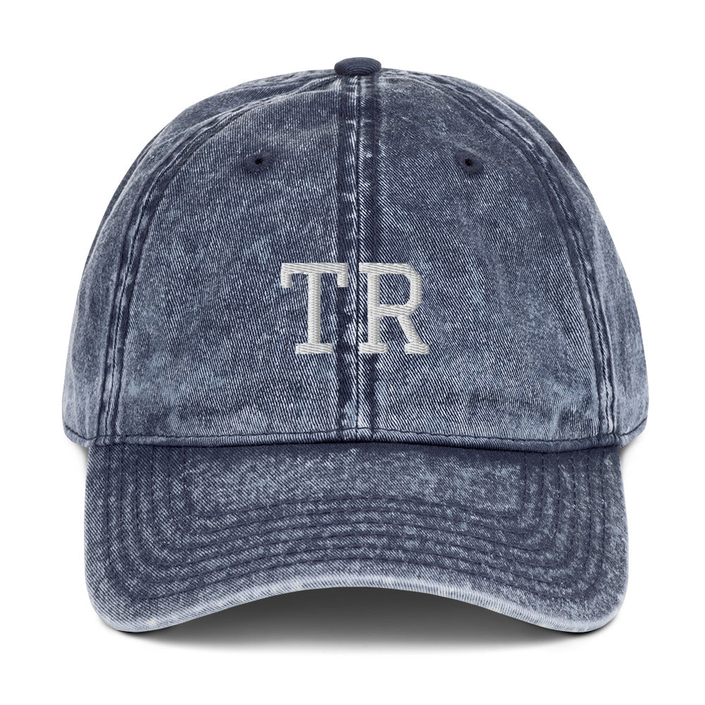 Personalized Vintage Cotton Twill Cap in 4 Colors