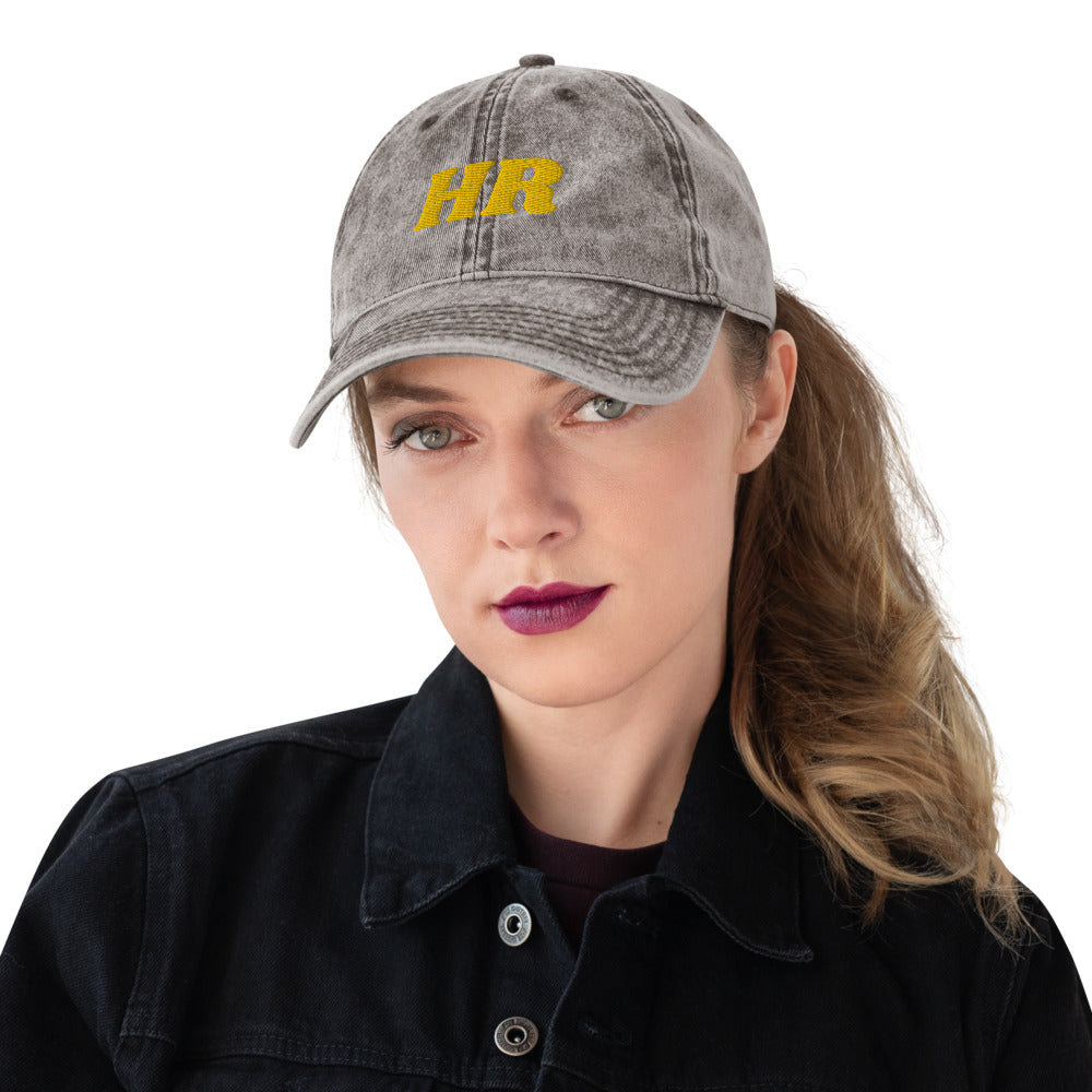 Personalized Vintage Cotton Twill Cap in 4 Colors