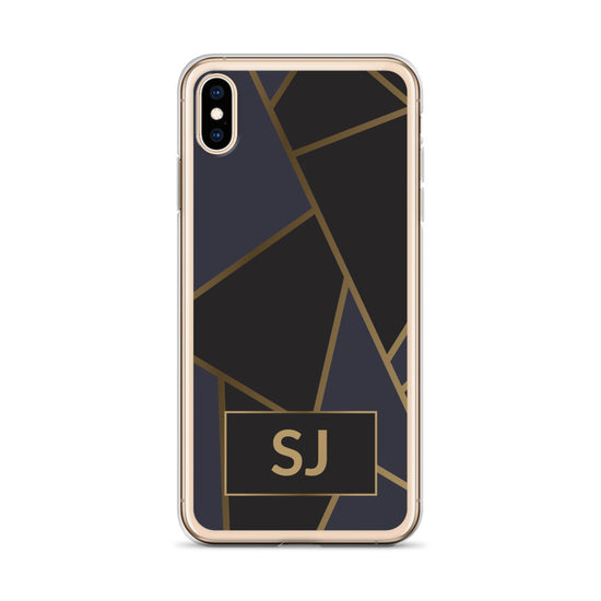 iPhone Case - Luxe Black & Gold Geometric