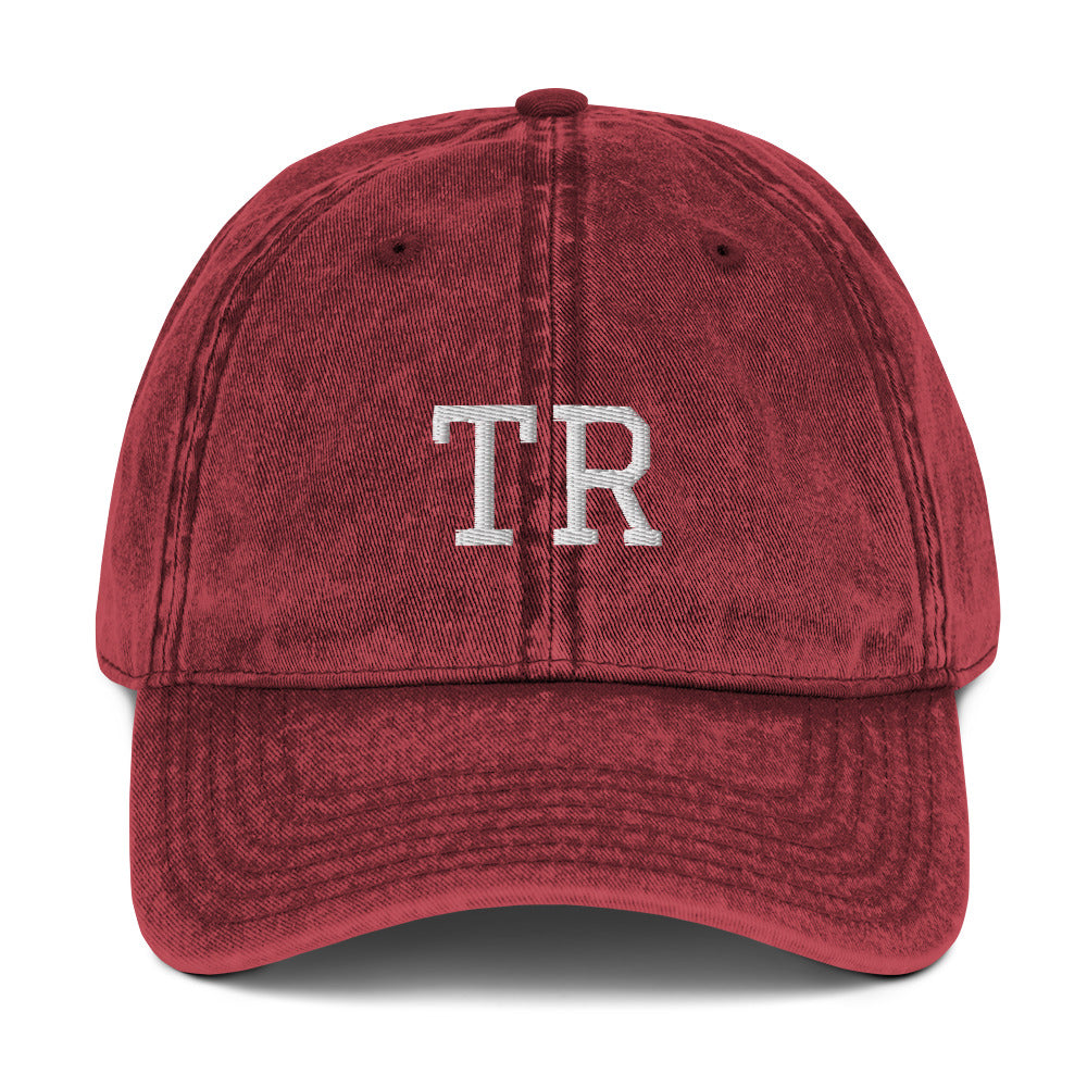 Personalized Vintage Cotton Twill Cap in 4 Colors