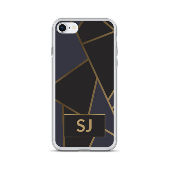 iPhone Case - Luxe Black & Gold Geometric