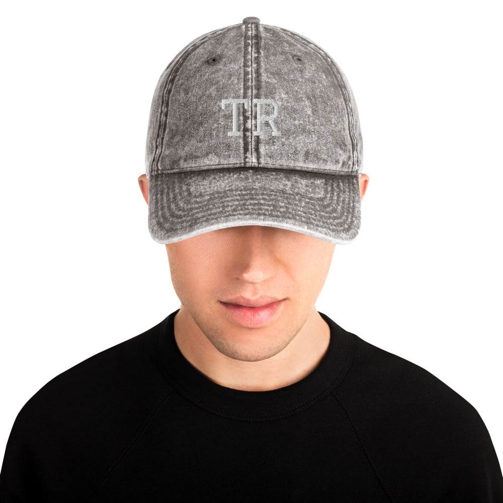 Personalized Vintage Cotton Twill Cap in 4 Colors