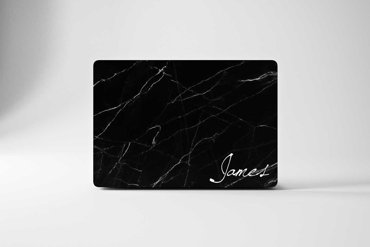Personalized Macbook Hard Shell Case - Black Marble