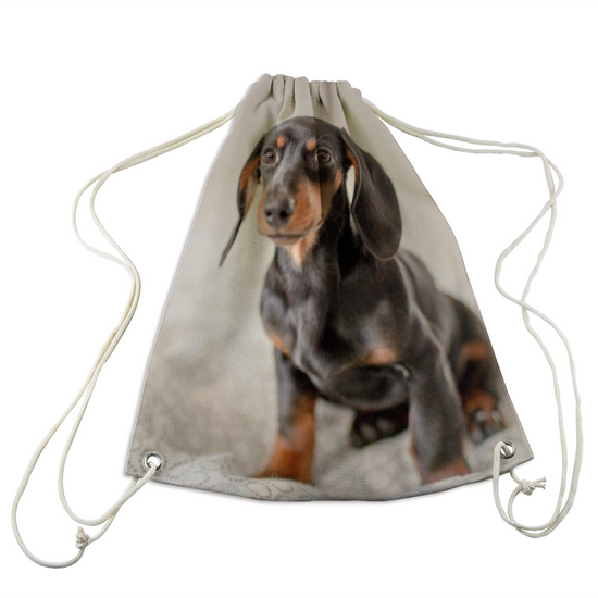 Custom Pet Photo Drawstring Bag