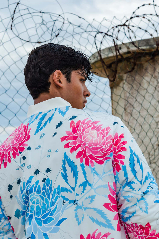 Sublime Floral Unisex Quilted Bomber Jacket