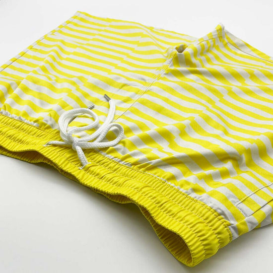 Zone Yellow Striped Swim Shorts (S2)