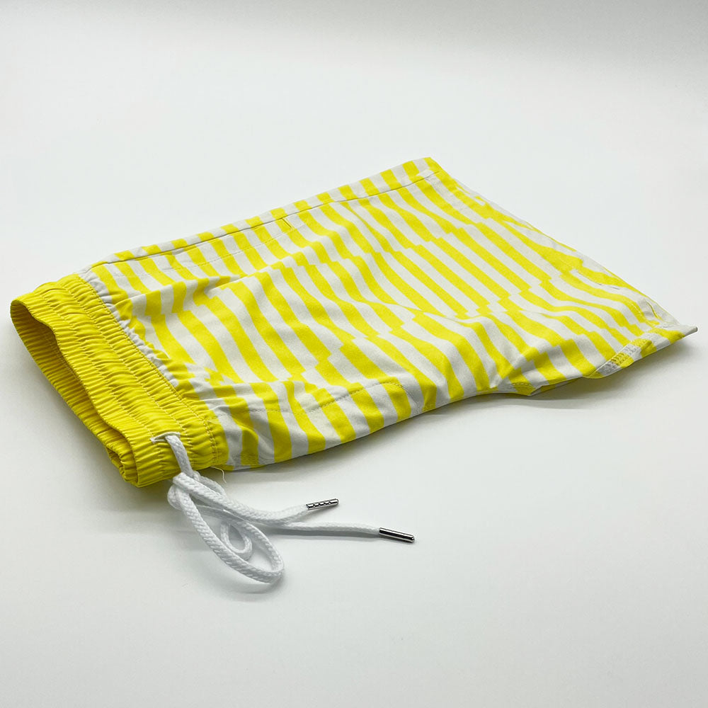 Zone Yellow Striped Swim Shorts (S2)