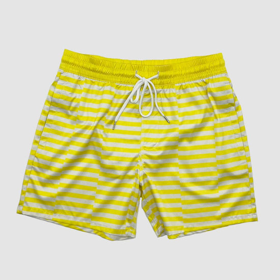 Zone Yellow Striped Swim Shorts (S2)