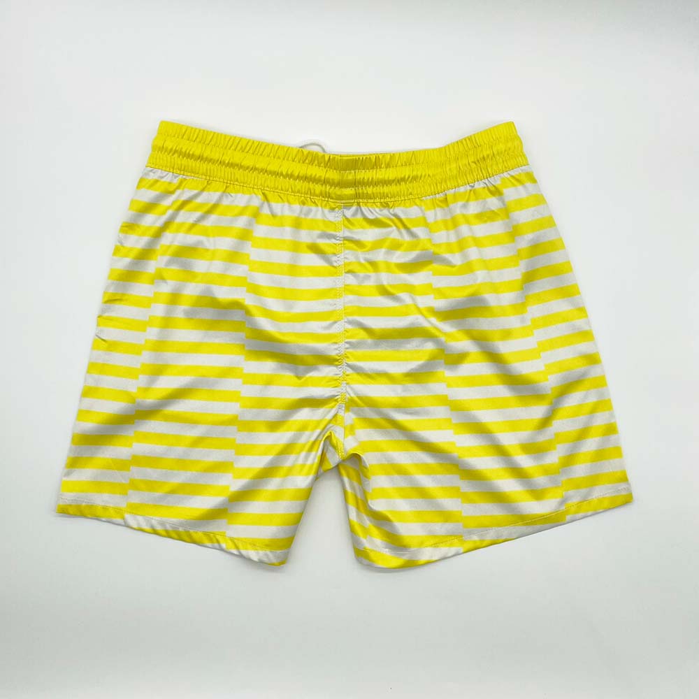 Load image into Gallery viewer, Zone Yellow Striped Swim Shorts (S2)
