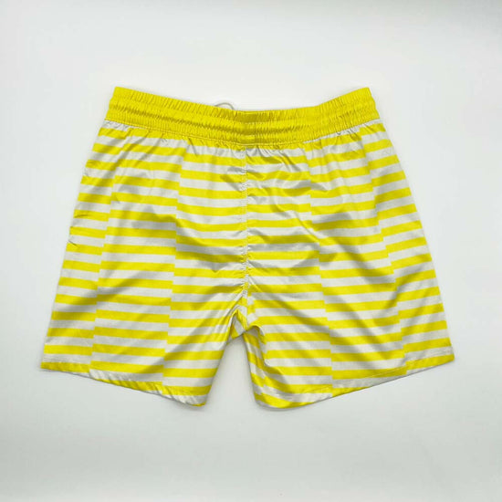 Zone Yellow Striped Swim Shorts (S2)